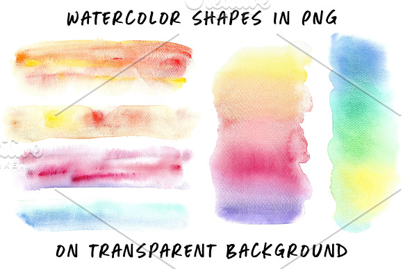 Gradient watercolor background set in Textures - product preview 3