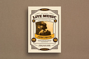 Vintage Live Music Event Flyer