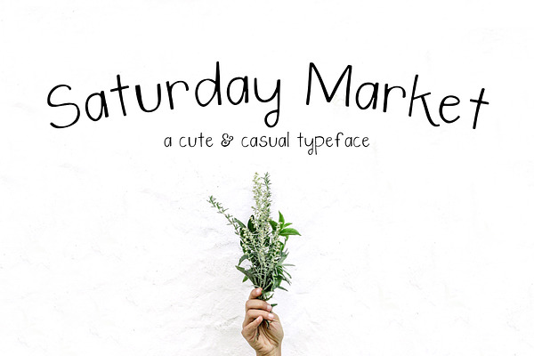 Saturday Market Font + Free Logos