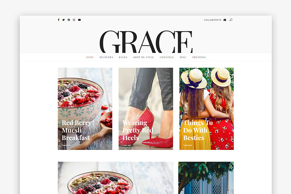 Grace - Lifestyle & Fashion Theme