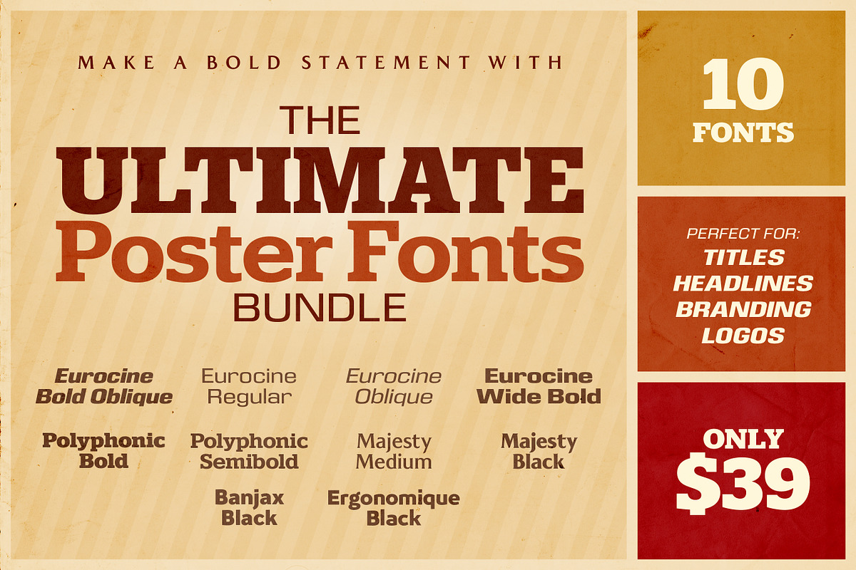 The Ultimate Poster Fonts Bundle in Display Fonts - product preview 8