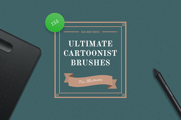 Cartoonist Brushes for Illustrator in Add-Ons - product preview 22