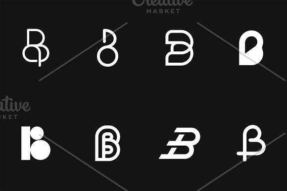 B Lettermarks Collection in Logo Templates - product preview 1