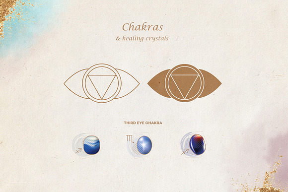 Zodiac Birthstones & Chakras in Icons - product preview 8