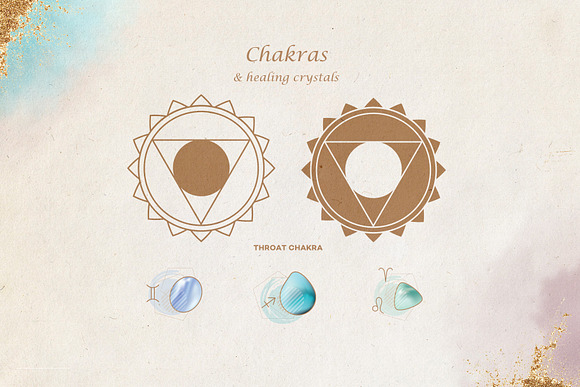 Zodiac Birthstones & Chakras in Icons - product preview 9