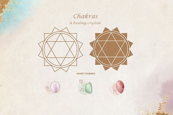 Zodiac Birthstones & Chakras in Icons - product preview 10