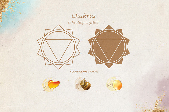 Zodiac Birthstones & Chakras in Icons - product preview 11
