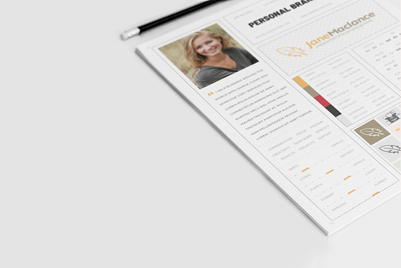 One Page Personal Brand Style Guide in Stationery Templates - product preview 2