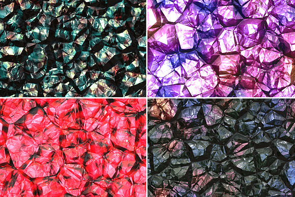 20 Crystal Gem Wall Backgrounds in Textures - product preview 2