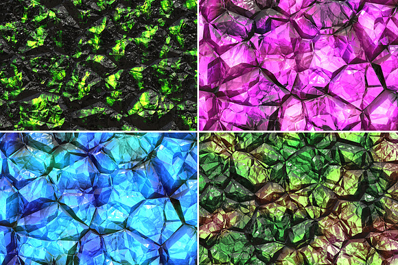 20 Crystal Gem Wall Backgrounds in Textures - product preview 3