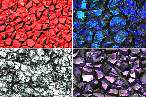 20 Crystal Gem Wall Backgrounds in Textures - product preview 5