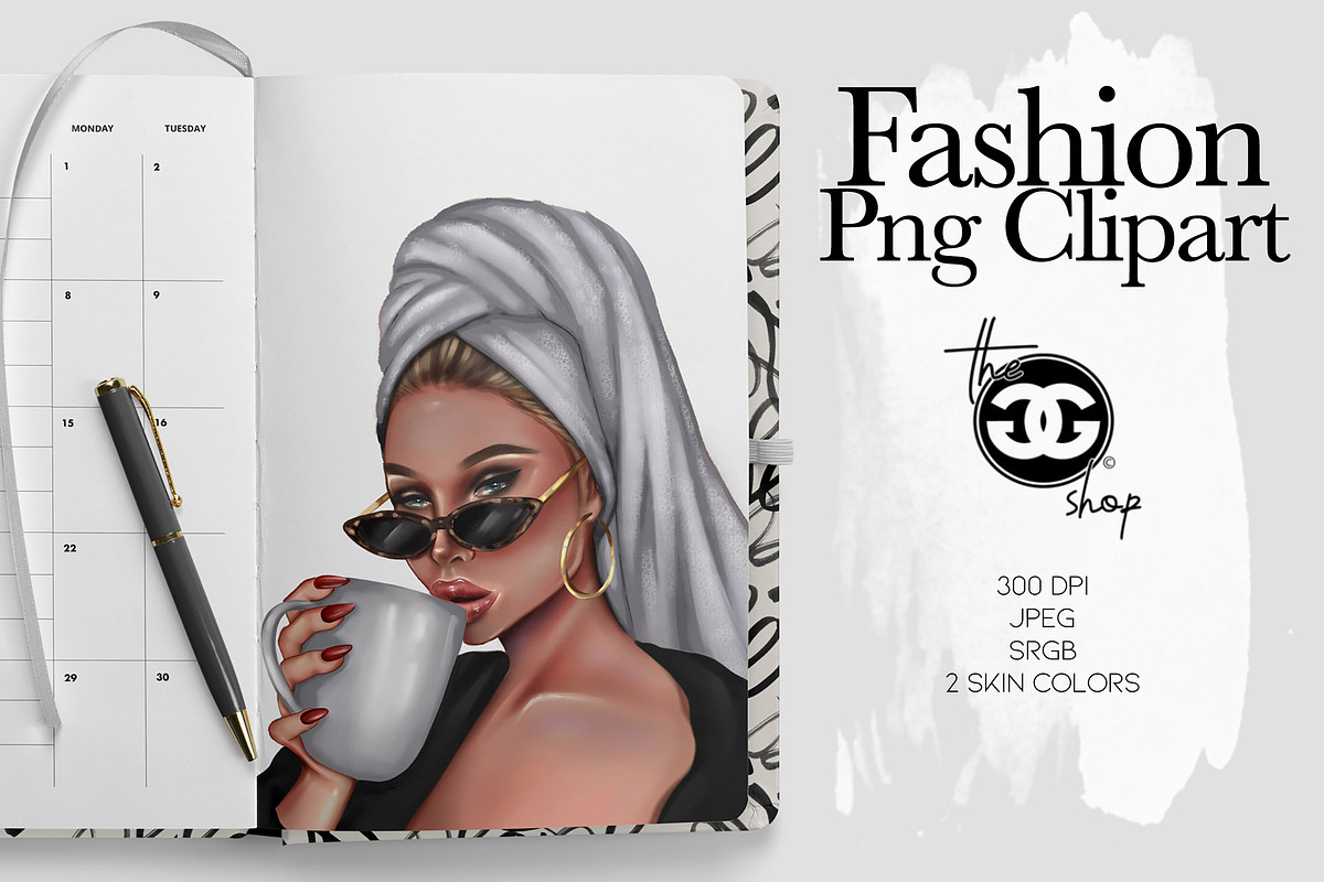 Fashion Png Planner Illustration in Illustrations - product preview 8