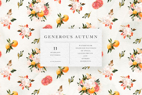 Watercolor Rich Autumn in Illustrations - product preview 6