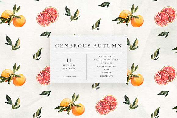 Watercolor Rich Autumn in Illustrations - product preview 13
