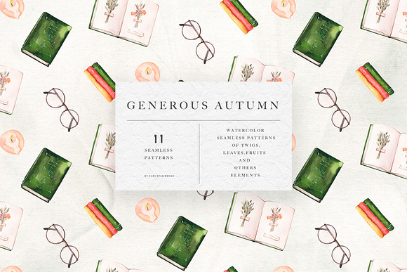 Watercolor Rich Autumn in Illustrations - product preview 15