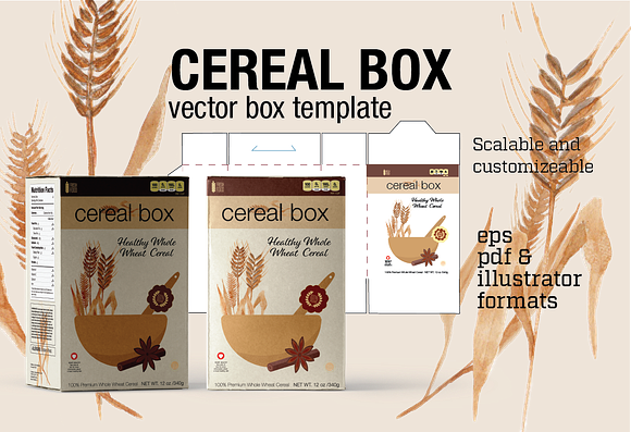 Cereal Box in Templates - product preview 2