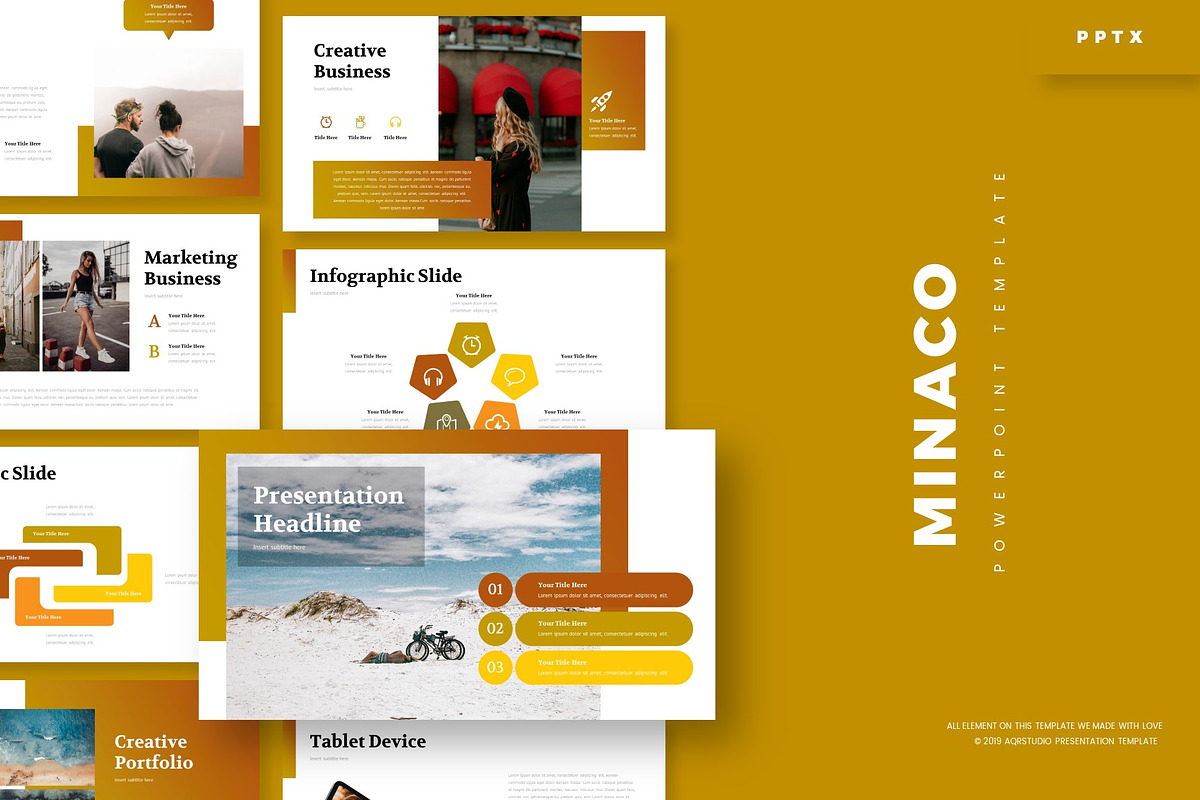 Minaco - Powerpoint Template in PowerPoint Templates - product preview 8