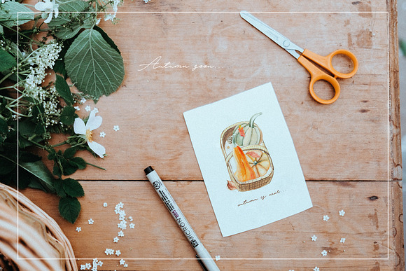 Watercolor Rich Autumn in Illustrations - product preview 21