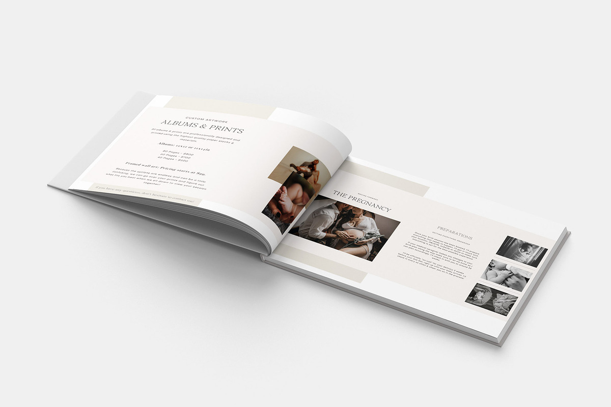BIRTH PHOTOGRAPHER CLIENT GUIDE in Magazine Templates - product preview 8