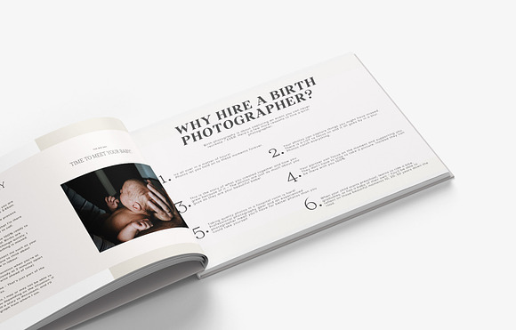 BIRTH PHOTOGRAPHER CLIENT GUIDE in Magazine Templates - product preview 7