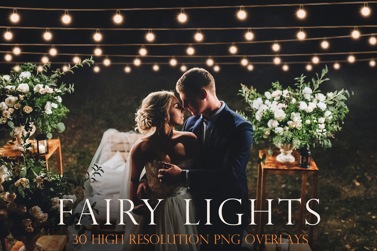 Fairy light overlays in Illustrations - product preview 8
