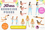 Exercise Fitness Poses Female