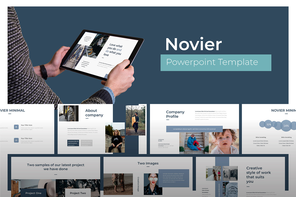 Novier - Powerpoint Template in PowerPoint Templates - product preview 8