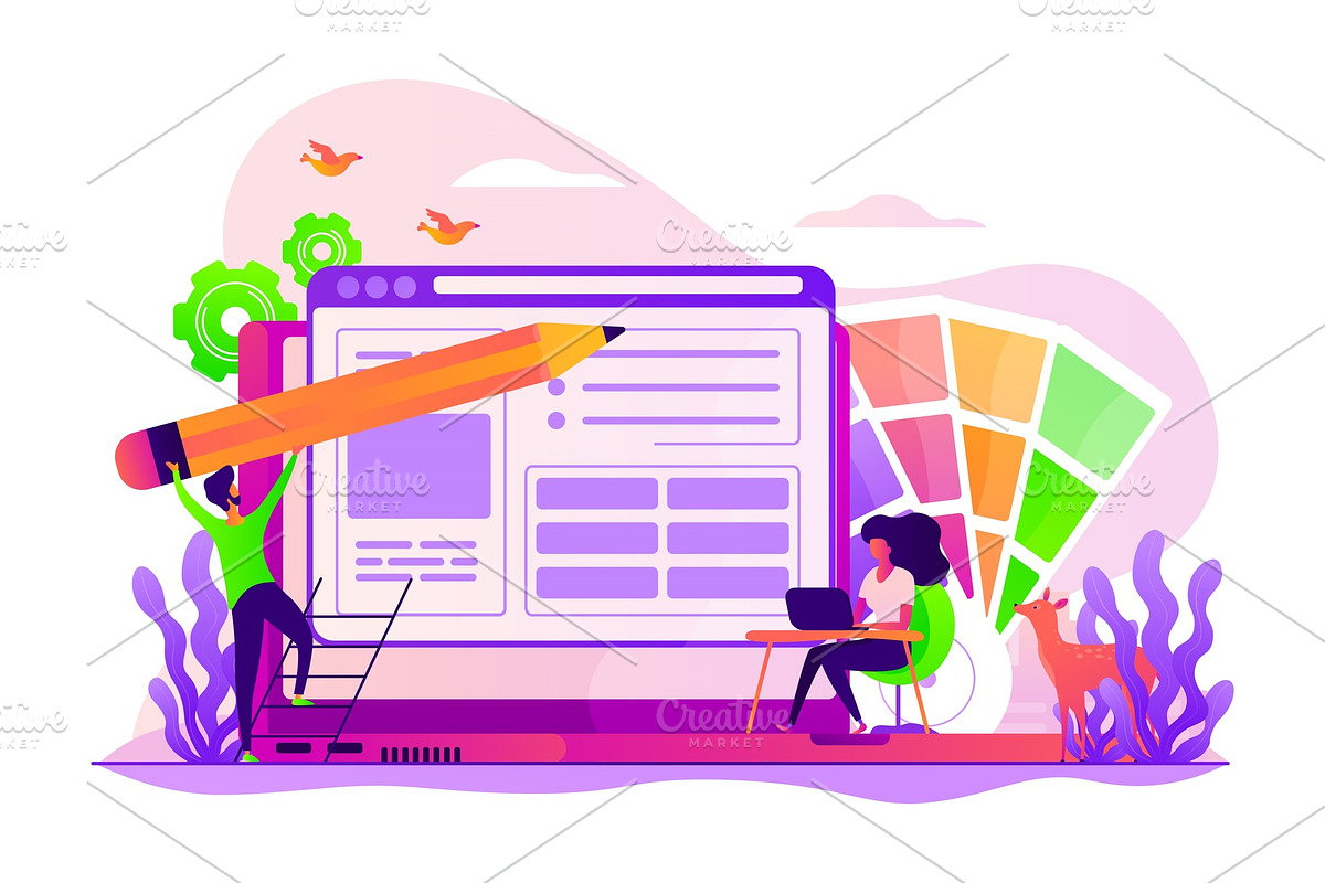 Web design concept vector in Illustrations - product preview 8