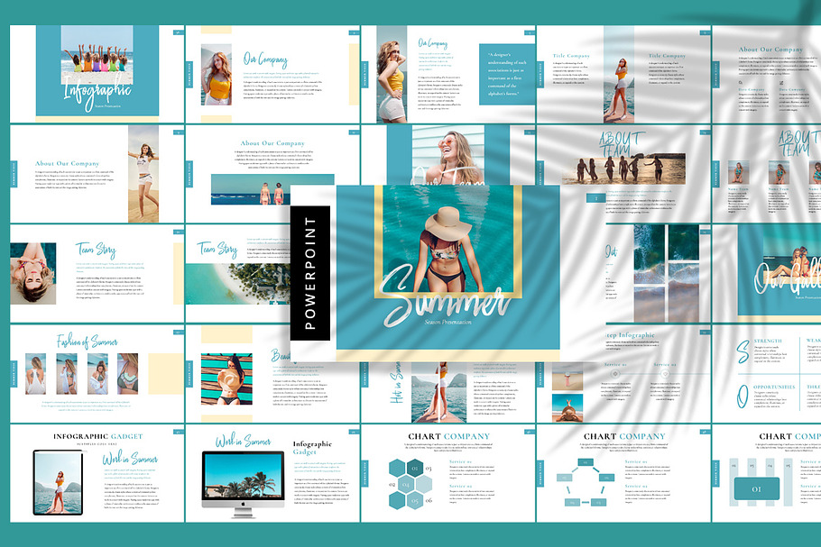 Summer Season - Powerpoint in PowerPoint Templates - product preview 8