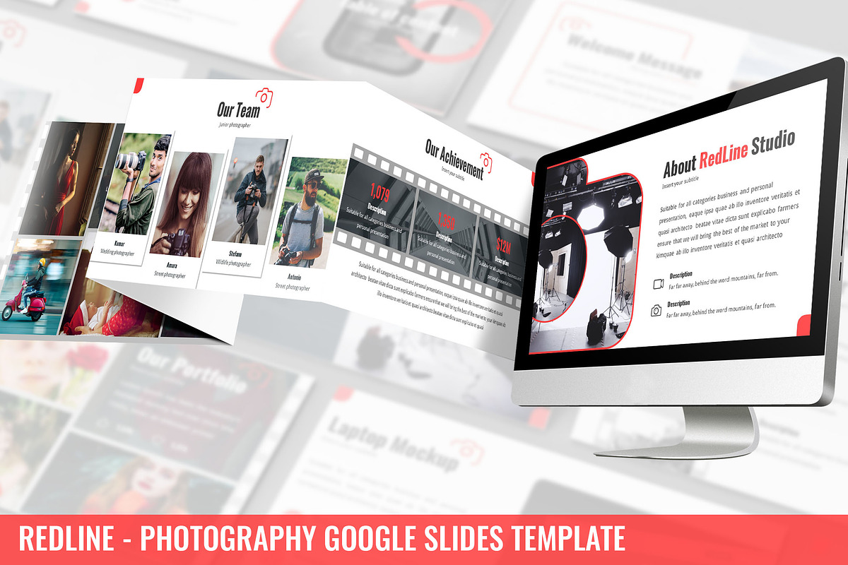 Redline - Photography Google Slides in Google Slides Templates - product preview 8