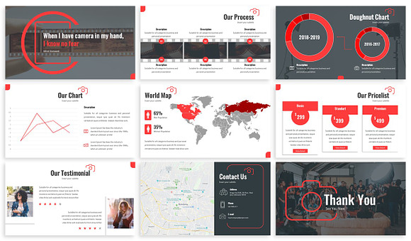 Redline - Photography Powerpoint in PowerPoint Templates - product preview 3