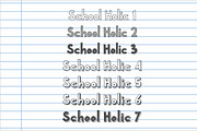 School Holic | 7 Font Styles + Bonus