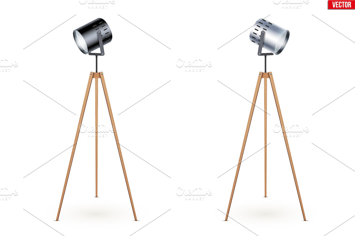 Decorative Spotlight Floor Lamp in Objects - product preview 8