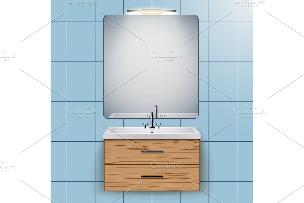 Domestic washbasin cabinet with in Objects - product preview 8