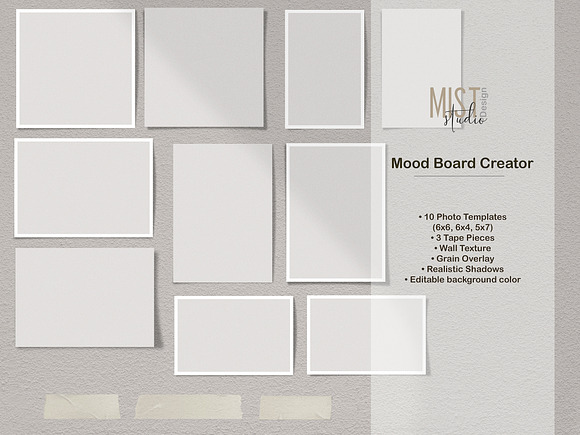 Mood Board Creator 002 in Scene Creator Mockups - product preview 4