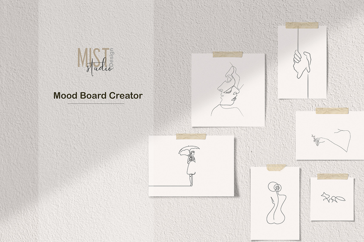 Mood Board Creator 003 in Scene Creator Mockups - product preview 8