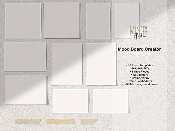 Mood Board Creator 003 in Scene Creator Mockups - product preview 3
