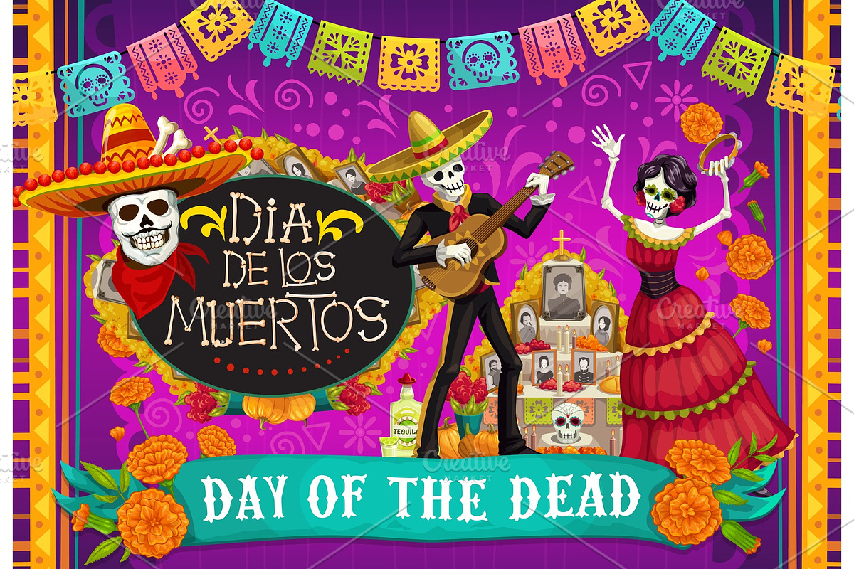 Mexican Dia de los Muertos in Illustrations - product preview 8