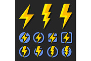 Thunder and Bolt Lighting Flash