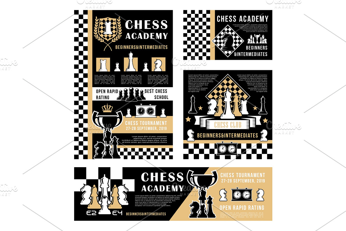 Chess pieces, sport game trophies in Illustrations - product preview 8
