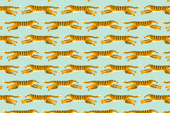 Tiger collection. Patterns & clipart in Patterns - product preview 5