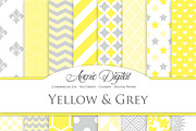 Yellow and Gray Digital Paper