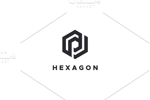 Hexagon P Logo in Logo Templates - product preview 2