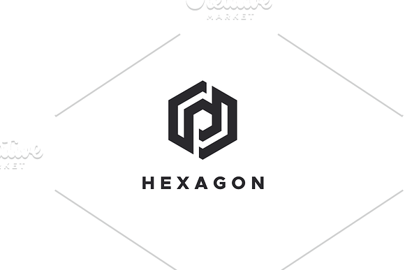 Hexagon P Logo in Logo Templates - product preview 2