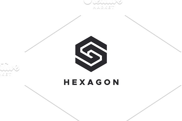Hexagon SG Logo in Logo Templates - product preview 2
