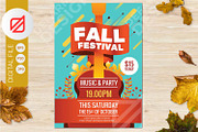 Fall Festival Autumn Party Flyer