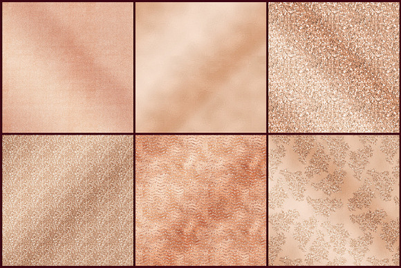 Rose Gold Foil Digital Papers in Patterns - product preview 1