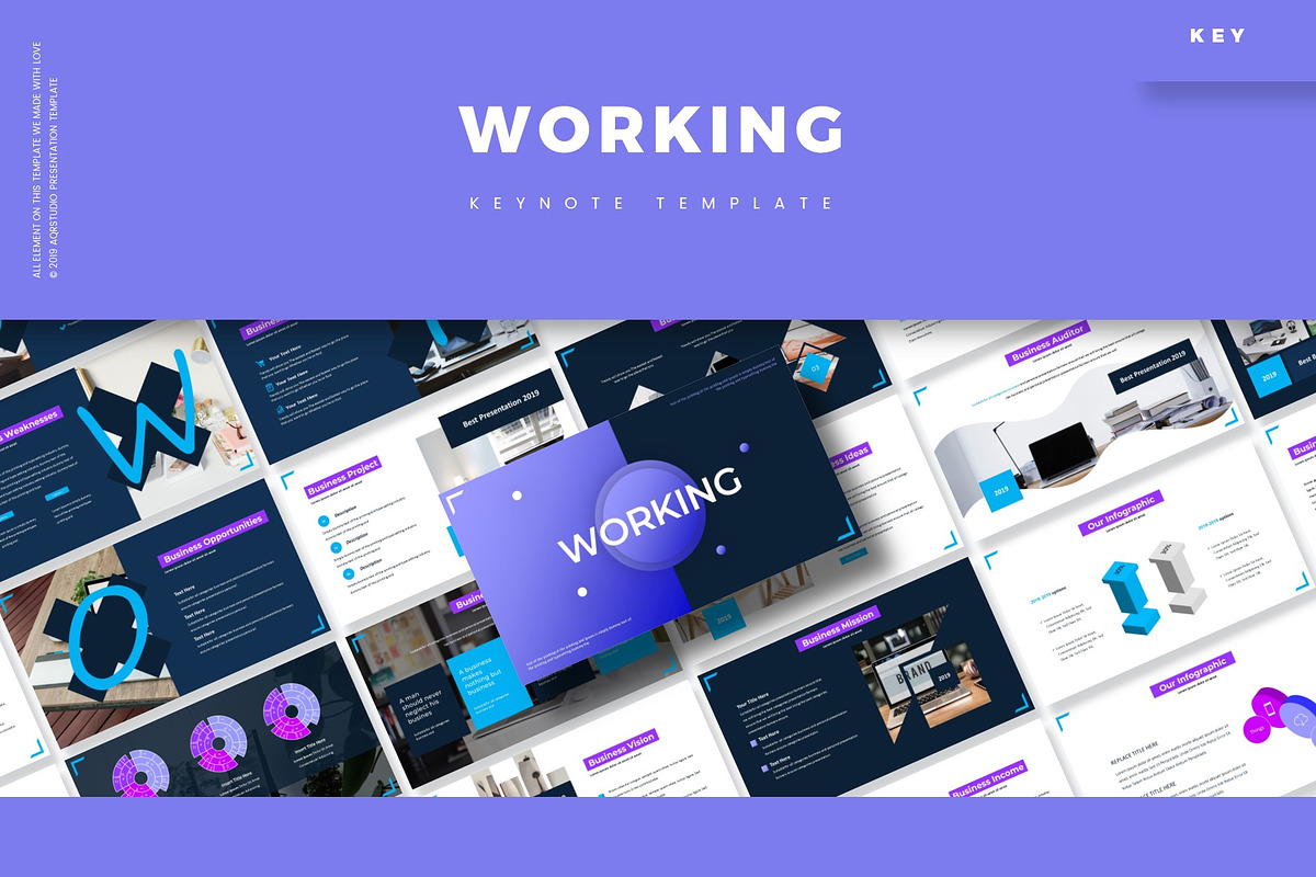 Working - Keynote Template in Keynote Templates - product preview 8
