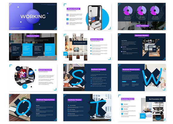 Working - Keynote Template in Keynote Templates - product preview 1