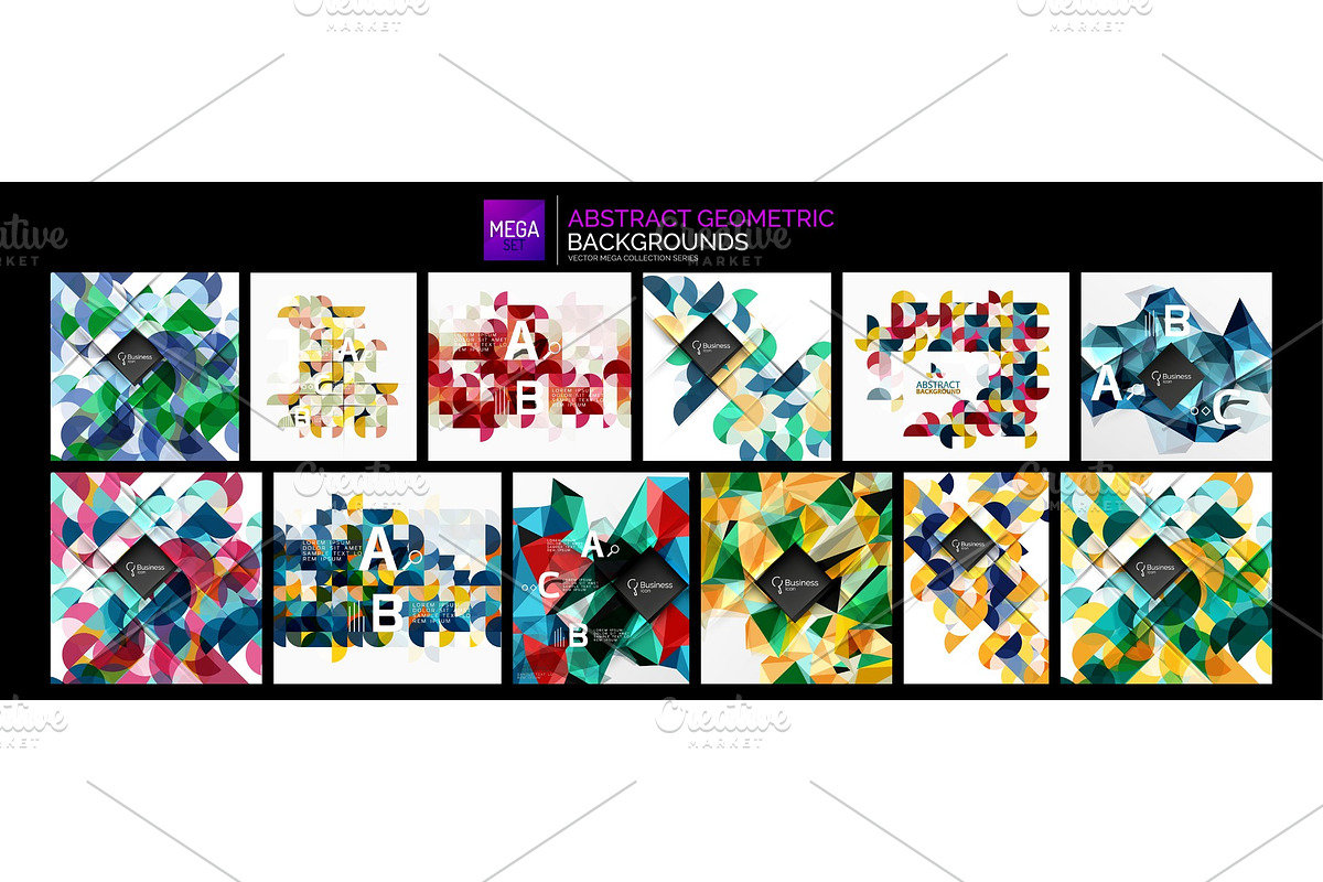 Mega set of geometric abstract in Textures - product preview 8